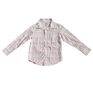 068 NWT Cat & Jack Casual Long Sleeve Button Front Shirt - Size: XS 4/5